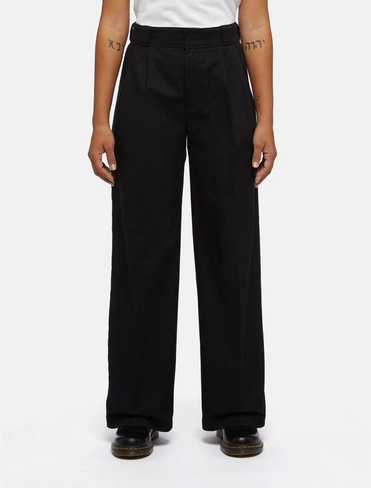 Dickies Wide Leg Pant Damen Baggy Hose (schwarz)