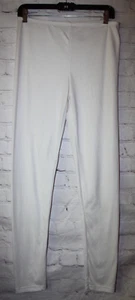 Cuddl Duds Women's All White Leggings Athleisure, Minimalist, Cozy Size M - Picture 1 of 3