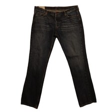 Hollister slim Straight leg jeans mens 38x32 blue denim dark wash stretch