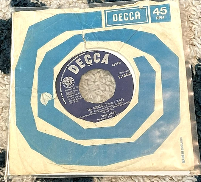Thin Lizzy: The Rocker/Here I Go Again 45 Decca/UK w/company sleeve VG - Image 1 of 1