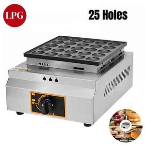 LPG Gas 25 STCK. Antihaftbeschichtet Poffertjes Mini Holländische Pfannkuchen Maschine Grill Bäcker Maschine - Bild 1 von 8
