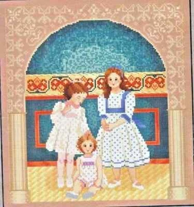 SISTERS from WHISPERED BY THE WIND to CROSS STITCH by MARI MCDONALD - Picture 1 of 1