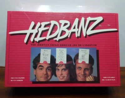 Hedbanz Vintage 1991 Identity Crisis Game Head Bands New Sealed - Imagen 1 de 4