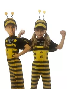 We Celebrate Girls Boys Worker Bee Jumpsuit With Wings Halloween Costume S (6/7) - Picture 1 of 1