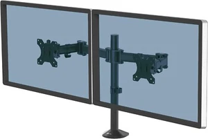 Dual Monitor Arm Stand, Adjustable, 27" Monitor - Fellowes 8502601 Reflex - Picture 1 of 9