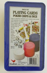 Deluxe Playing Cards Poker Chips and Dice New Unopened