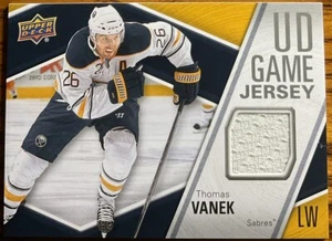 2011-12 Upper Deck UD Game Jersey Thomas Vanek #GJ-TV Buffalo Sabres - Picture 1 of 2