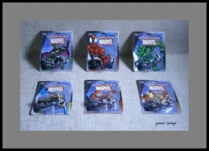 ULTIMATE MARVEL MOTORCYCLE COLLECTION LotX6 MOSC Maisto 2002 IRON MAN SPIDER MAN - Picture 1 of 12