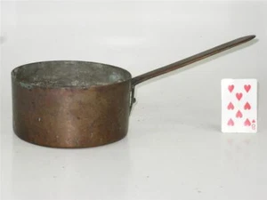Antique 1800s Handmade Thick Copper Cooking Dovetailed Large Pot Pan Arts Crafts - Picture 1 of 1