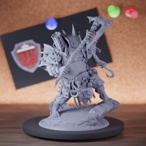 Dead Knight Warbringer Miniatur Boss Warief Mini Dungeons and Dragons Mini 5e - Bild 1 von 8