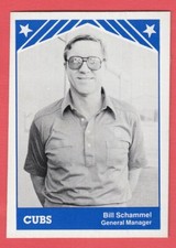 1983 TCMA Minor League # 1 Bill Schammel - Midland Cubs