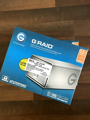 12 tb EXTERNAL HDD G RAID 0g03411 - Image 1 of 2