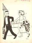 Man and Wife "On Time" Humorama Gag - 1959 Signed art by Bo Brown 