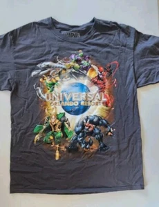 Marvel Universal Studios Orlando Resort Villains Gray T-Shirt Venom Loki Carnage - Picture 1 of 6