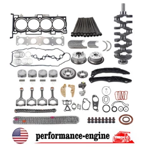 Kits de reconstrucción de motor Fit HYUNDAI KIA 2.4L G4KJ cigüeñal con varillas kit de distribución EE. UU. - Imagen 1 de 12