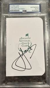Cam Smith Signed Autographed Masters Scorecard Golf Star PSA/DNA - Picture 1 of 2