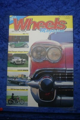 Wheels Magazin (Dt) Nr. 1/89 Edsel Ranger MG TC Harley Springer Chevy BIG BLOCK - Immagine 1 di 2