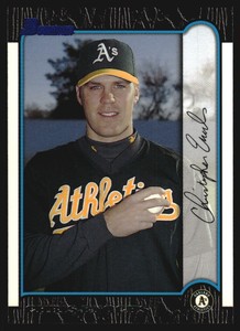 1999 Bowman Oakland Athletics Baseball Card #204 Chris Enochs