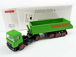 Wiking 676 02 27 Hinterkipper Sattelzug MAN F 90, WIMO Bau, 1:87 - Picture 1 of 9