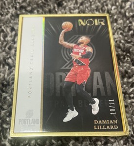 2021-22 Panini Noir GOLD Framed Damian Lillard Trail Blazers 10/11 Sick Portland