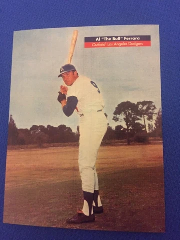 Al “The Bull” Ferrara Los Angeles Dodgers Postcard SGA Cover