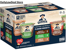 Quaker Instant Oatmeal Cups, Variety Pack, 19.8 oz, 12 CT Healthy Food FREE SHIP