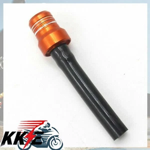 Gas Fuel Tank Caps Valve Vent Breather Hose Black Tube CNC ATV Dirt Bike Orange - Picture 1 of 5