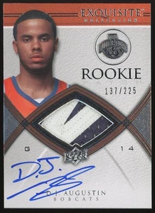 DJ Augustin 08-09 Exquisite #63 RC AUTO Patch Rookie Texas Longhorns 137/225 - Picture 1 of 2