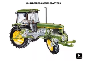 A3 John Deere 50 Series Tractor 3350 Cutaway Wall Poster Brochure Picture Art - Picture 1 of 1