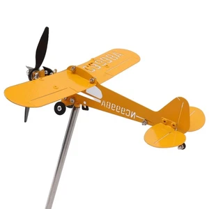 (Small)Piper J3 Cub Airplane Weathervane 3D Metal Airplane Weather Vane Outdo - Picture 1 of 18