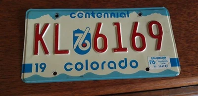 plaque immatriculation américaine Colorado Usa american license plate - Photo 1/4