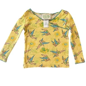 Disney Tinker Bell Girls 2T Long Sleeve Floral Shirt Multicolor - Picture 1 of 7