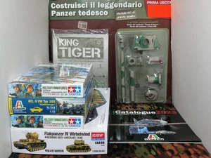 LOTTO 1:35 ACADEMY 13236 + TAMIYA 35061 +35061+ITALERI 313 + HACHETTE + CATALOGO - Foto 1 di 24