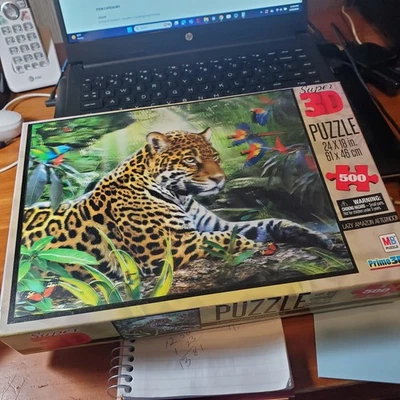 Rompecabezas 3D, Lazy Amazon Afternoon de Hasbro, 500 piezas, 24"" x 18", 12+ Foto 1 de 2