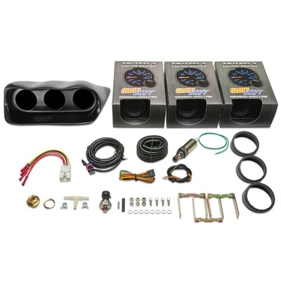 Medidores de combustible de aire de banda estrecha GlowShift Boost Oil PSI + Dash Pod para Subaru WRX Foto 1 de 4