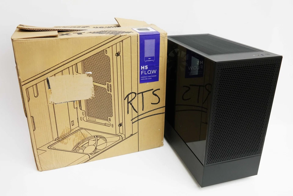 NZXT H5 Flow ATX Mid-Tower PC Case CC-H51FB-01 - Black - Image 1 of 4