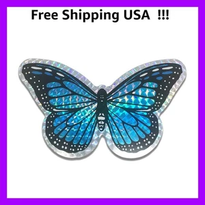 Dekorativer Magnetschirm Türmagnet, Schmetterling gestanztes Design, glänzend blau,... - Bild 1 von 5