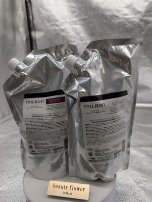Milbon RESTORATIVE REPAIR Shampoo & Treatment 1000ml For Damage Hair 【Refill】 Foto 1 de 4