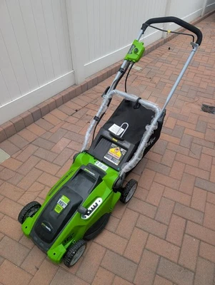 Проводная электрическая газонокосилка 10 А 16 дюймов мульчирующий мешок высокая эффективность - Изображение 1 из 4