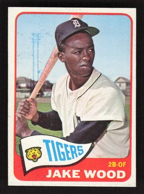 Jake Wood 1965 Topps #547 Detroit Tigers Baseball Card VG-VGEX - Image 1 of 2