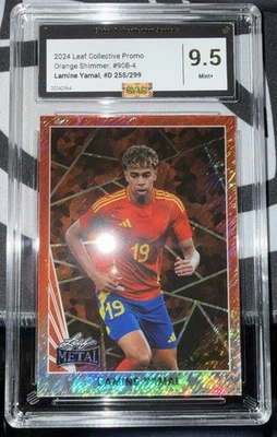 2024 Leaf Collective Promotional - 1989 Pro Set Lamine Yamal #89B-4 Orange /299 - Image 1 of 2