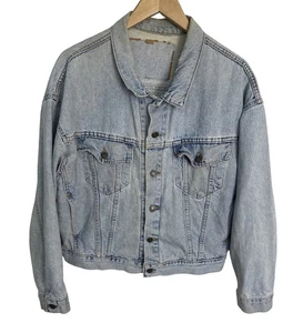 Giacca camionista denim uomo vintage anni 90 Levis 70598 taglia media made USA - Foto 1 di 11