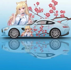 Itasha Custom Car Decals; Anime Inspired Car Decals; Itasha Side Decal,Both Side - Bild 1 von 1