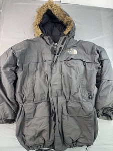 The North Face McMurdo Parka Men's 3XL Gray Hooded Goose Down HyVent Coat Jacket - Picture 1 of 13