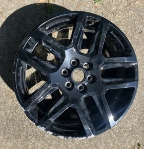 20" Inch Chevy Silverado Black Trail Boss OEM Wheel Rim Black (single) - Picture 1 of 9
