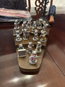 1984 HANDGEFERTIGTE & BEMALTE VAN HEUSEN ZINNFIGUREN 14 STÜCK ORCHESTER wDISPLAY - Bild 1 von 8
