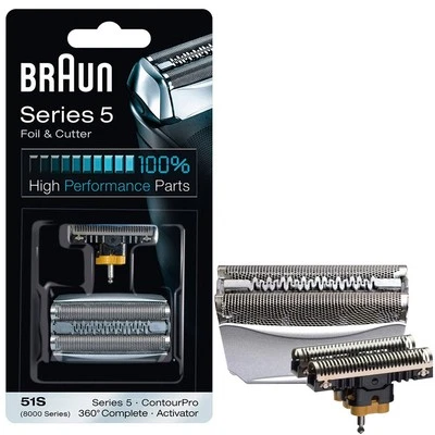 Série 5 51S Cabeças de Barbeador Elétricas de Substituição Lâminas de Folha Adequado para Braun - Imagem 1 de 4