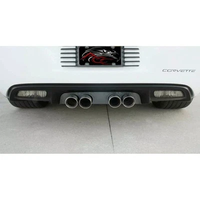 Panel de escape ACC negro para Corvette 2005-2013 con escape NP DM-Blakk Stealth Foto 1 de 3