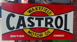 CASTROL B'TIE ENAMEL SIGN REPRODUCTION (MADE TO ORDER) #11# - Picture 1 of 3
