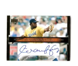 #D /550 AUTO RC FRANKLYN TEDESCO 2002 UD Ultimate Collection FIRMATO Tigers come nuovo - Foto 1 di 2